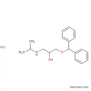 Molecular Structure of 6668-97-9 (2-Propanol, 1-(diphenylmethoxy)-3-[(1-methylethyl)amino]-,
hydrochloride)