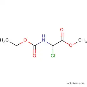 Molecular Structure of 67605-56-5 (Acetic acid, chloro[(ethoxycarbonyl)amino]-, methyl ester)