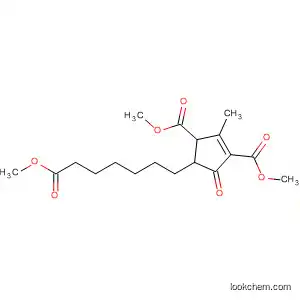 Molecular Structure of 67641-20-7 (1-Cyclopentene-1,3-dicarboxylic acid,
4-(7-methoxy-7-oxoheptyl)-2-methyl-5-oxo-, dimethyl ester, trans-)