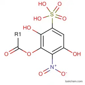 Molecular Structure of 68823-84-7 (1,4-Benzenediol, 2-nitro-, mono(hydrogen sulfate) (ester))
