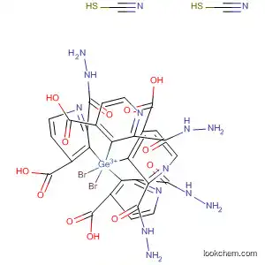 Molecular Structure of 68992-83-6 (Germanium(2+), dibromotetrakis(4-pyridinecarboxylic acid hydrazide)-,
dithiocyanate)