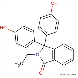 Molecular Structure of 7680-62-8 (1H-Isoindol-1-one, 2-ethyl-2,3-dihydro-3,3-bis(4-hydroxyphenyl)-)