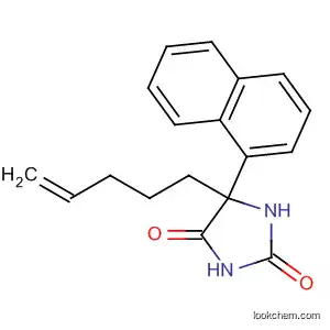 Molecular Structure of 82752-66-7 (2,4-Imidazolidinedione, 5-(1-naphthalenyl)-5-(4-pentenyl)-)
