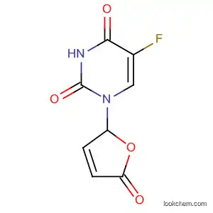 Molecular Structure of 94767-60-9 (2,4(1H,3H)-Pyrimidinedione, 1-(2,5-dihydro-5-oxo-2-furanyl)-5-fluoro-)