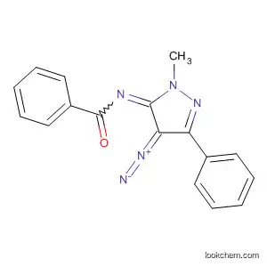 Molecular Structure of 94773-93-0 (Benzamide,
N-(4-diazo-2,4-dihydro-2-methyl-5-phenyl-3H-pyrazol-3-ylidene)-)