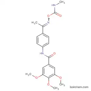 Molecular Structure of 97954-51-3 (Benzamide,
3,4,5-trimethoxy-N-[4-[1-[[[(methylamino)carbonyl]oxy]imino]ethyl]phenyl
]-)