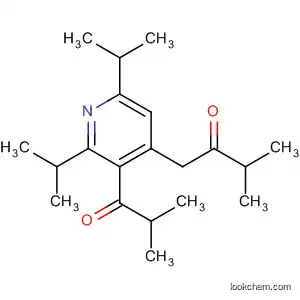 Molecular Structure of 97964-68-6 (2-Butanone,
1-[2,6-bis(1-methylethyl)-3-(2-methyl-1-oxopropyl)-4-pyridinyl]-3-methyl-)
