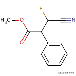 Molecular Structure of 97965-99-6 (Benzenepropanoic acid, b-cyano-3-fluoro-, methyl ester)
