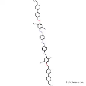 Molecular Structure of 97987-23-0 (Diazene,
bis[4-[[4-[[4-(4-ethylcyclohexyl)phenyl]methoxy]-2,5-dimethylphenyl]azo]
phenyl]-)