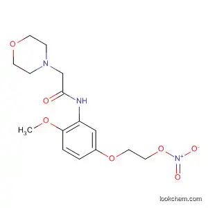 Molecular Structure of 98082-89-4 (4-Morpholineacetamide, N-[2-methoxy-5-[2-(nitrooxy)ethoxy]phenyl]-)
