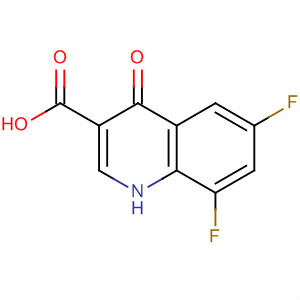 Molecular Structure of 101830-82-4 (3-Quinolinecarboxylic acid, 6,8-difluoro-1,4-dihydro-4-oxo-)