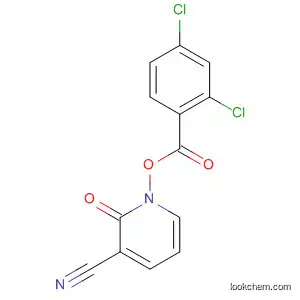 Molecular Structure of 103792-64-9 (Benzoic acid, 2,4-dichloro-, 5-cyano-1,6-dihydro-6-oxo-2-pyridinyl ester)