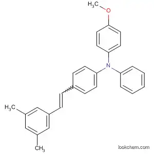 Molecular Structure of 103888-68-2 (Benzenamine,
4-[2-(3,5-dimethylphenyl)ethenyl]-N-(4-methoxyphenyl)-N-phenyl-)