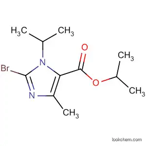 Molecular Structure of 103968-60-1 (1H-Imidazole-5-carboxylic acid, 2-bromo-4-methyl-1-(1-methylethyl)-,
1-methylethyl ester)