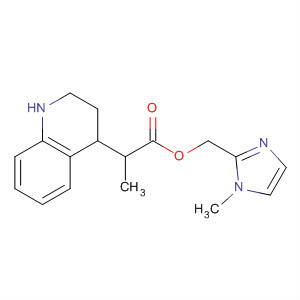 Molecular Structure of 104876-19-9 (4-Quinolinepropanoic acid, 1,2,3,4-tetrahydro-,
(1-methyl-1H-imidazol-2-yl)methyl ester)
