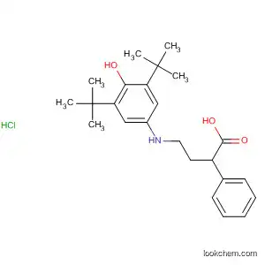 Molecular Structure of 110647-67-1 (Benzenebutanoic acid,
4-[[3,5-bis(1,1-dimethylethyl)-4-hydroxyphenyl]amino]-, hydrochloride)