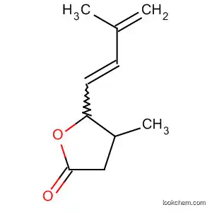 Molecular Structure of 111372-57-7 (2(3H)-Furanone, dihydro-4-methyl-5-(3-methyl-1,3-butadienyl)-)