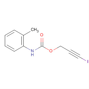 Molecular Structure of 115008-52-1 (Carbamic acid, (2-methylphenyl)-, 3-iodo-2-propynyl ester)