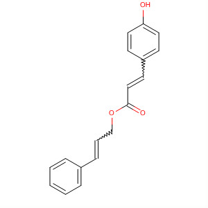 Molecular Structure of 115610-77-0 (2-Propenoic acid, 3-(4-hydroxyphenyl)-, 3-phenyl-2-propenyl ester)