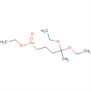 Molecular Structure of 115651-40-6 (Phosphinic acid, (3,3-diethoxybutyl)methyl-, ethyl ester)