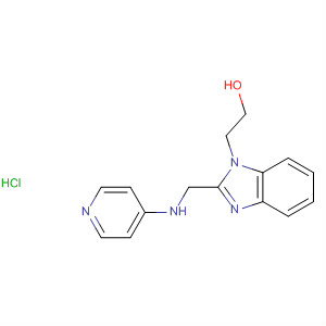 Molecular Structure of 115834-75-8 (1H-Benzimidazole-1-ethanol, 2-[(4-pyridinylamino)methyl]-,
monohydrochloride)
