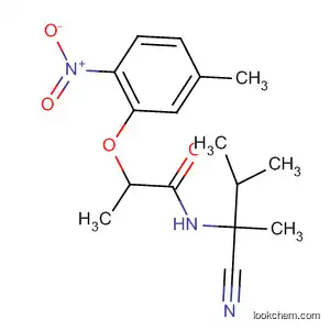 Molecular Structure of 115853-38-8 (Propanamide,
N-(1-cyano-1,2-dimethylpropyl)-2-(5-methyl-2-nitrophenoxy)-)