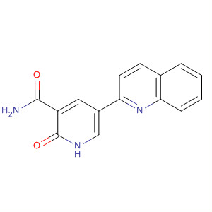 Molecular Structure of 115854-14-3 (3-Pyridinecarboxamide, 1,2-dihydro-2-oxo-5-(2-quinolinyl)-)
