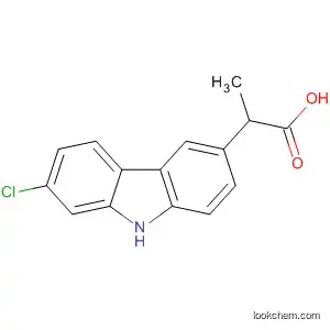 Molecular Structure of 115871-79-9 (9H-Carbazole-3-acetic acid, 7-chloro-a-methyl-)