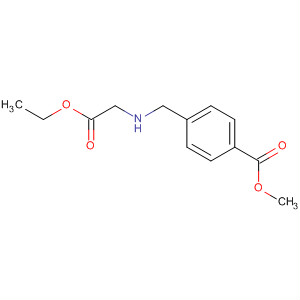 Molecular Structure of 115882-28-5 (Benzoic acid, 4-[[(2-ethoxy-2-oxoethyl)amino]methyl]-, methyl ester)
