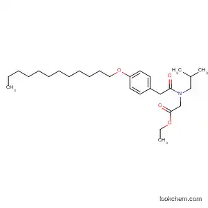 Glycine, N-[[4-(dodecyloxy)phenyl]acetyl]-N-(2-methylpropyl)-, ethyl
ester