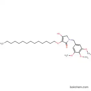 Molecular Structure of 115882-72-9 (2H-Pyrrol-2-one,
1,5-dihydro-4-hydroxy-3-(tetradecyloxy)-1-[(3,4,5-trimethoxyphenyl)meth
yl]-)