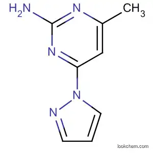 Molecular Structure of 115930-69-3 (2-Pyrimidinamine, 4-methyl-6-(1H-pyrazol-1-yl)-)