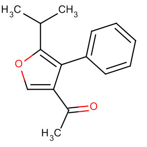 Molecular Structure of 115943-27-6 (Ethanone, 1-[tetrahydro-5-(1-methylethyl)-4-phenyl-3-furanyl]-)
