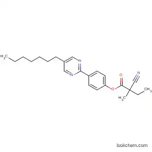 Butanoic acid, 2-cyano-2-methyl-, 4-(5-heptyl-2-pyrimidinyl)phenyl ester