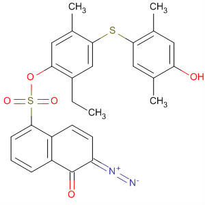 1-Naphthalenesulfonic acid, 6-diazo-5,6-dihydro-5-oxo-, 2-ethyl-4-[(4-hydroxy-2,5-dimethylphenyl)thio]-5-methylphenyl ester