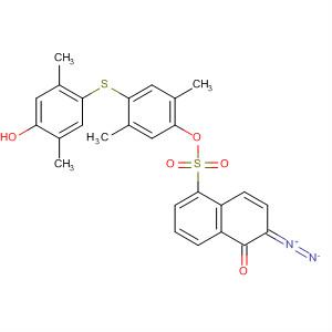 1-Naphthalenesulfonic acid, 6-diazo-5,6-dihydro-5-oxo-, 4-[(4-hydroxy-2,5-dimethylphenyl)thio]-2,5-dimethylphenyl ester