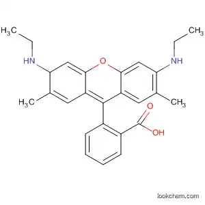 Molecular Structure of 116387-69-0 (Benzoic acid, 2-[3,6-bis(ethylamino)-2,7-dimethyl-3H-xanthen-9-yl]-)