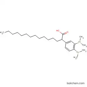 Molecular Structure of 116409-74-6 (Benzenepentadecanoic acid, 3,4-bis(dimethylarsino)-)