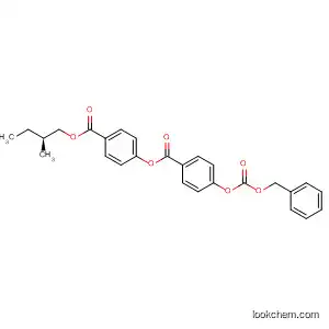 Molecular Structure of 116418-15-6 (Benzoic acid, 4-[[(phenylmethoxy)carbonyl]oxy]-,
4-[(2-methylbutoxy)carbonyl]phenyl ester, (S)-)