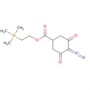 Molecular Structure of 116418-88-3 (Cyclohexanecarboxylic acid, 4-diazo-3,5-dioxo-, 2-(trimethylsilyl)ethyl
ester)