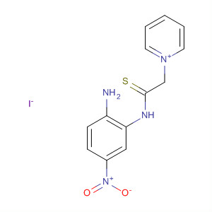 Molecular Structure of 116423-70-2 (Pyridinium, 1-[2-[(2-amino-5-nitrophenyl)amino]-2-thioxoethyl]-, iodide)