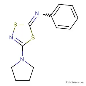 Benzenamine, N-[3-(1-pyrrolidinyl)-1,4,2-dithiazol-5-ylidene]-