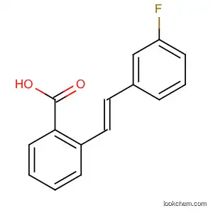 Molecular Structure of 116493-40-4 (Benzoic acid, 2-[2-(3-fluorophenyl)ethenyl]-, (E)-)