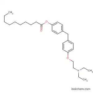 Molecular Structure of 116505-56-7 (Decanoic acid, 4-[[4-[2-(diethylamino)ethoxy]phenyl]methyl]phenyl ester)