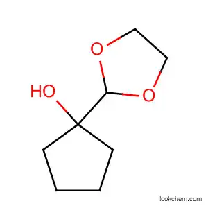 Molecular Structure of 116510-61-3 (Cyclopentanol, 1-(1,3-dioxolan-2-yl)-)