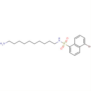 Molecular Structure of 116513-91-8 (1-Naphthalenesulfonamide, N-(10-aminodecyl)-5-bromo-)