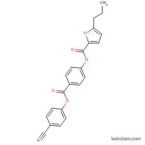 Molecular Structure of 116583-97-2 (2-Furancarboxylic acid, 5-propyl-, 4-[(4-cyanophenoxy)carbonyl]phenyl
ester)