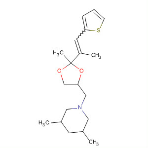 Piperidine,  3,5-dimethyl-1-[[2-methyl-2-[1-methyl-2-(2-thienyl)ethenyl]-1,3-dioxolan-  4-yl]methyl]-