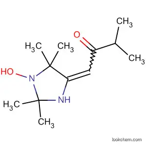 Molecular Structure of 116655-59-5 (1-Imidazolidinyloxy, 2,2,5,5-tetramethyl-4-(3-methyl-2-oxobutylidene)-)