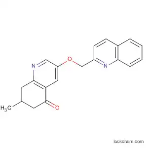 Molecular Structure of 123094-60-0 (5(6H)-Quinolinone, 7,8-dihydro-7-methyl-3-(2-quinolinylmethoxy)-)